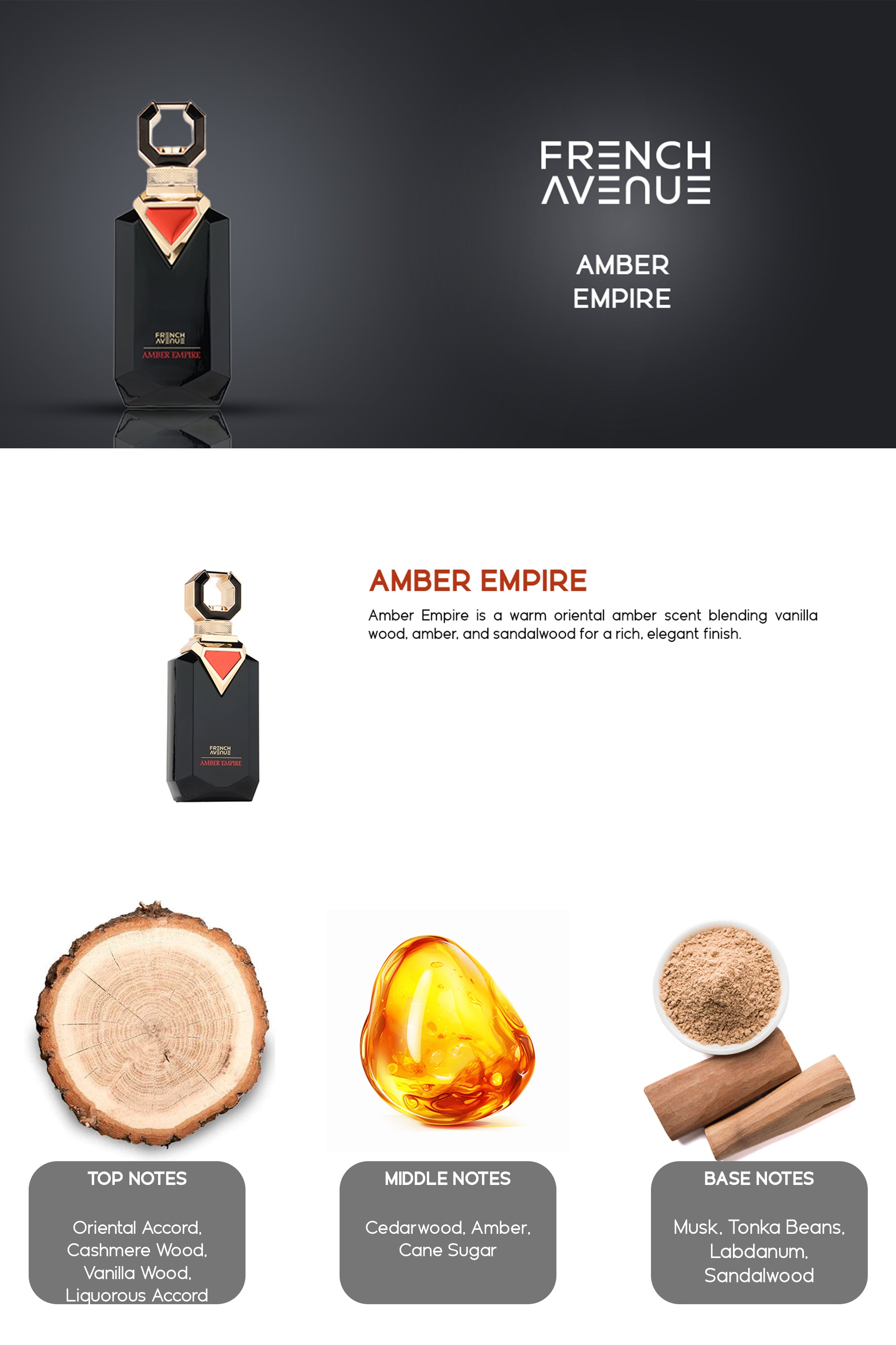 Amber Empire By French Avenue | Unisex Extrait De Parfum – French